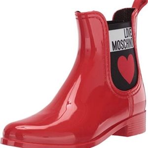 Rain boots by love Moschino